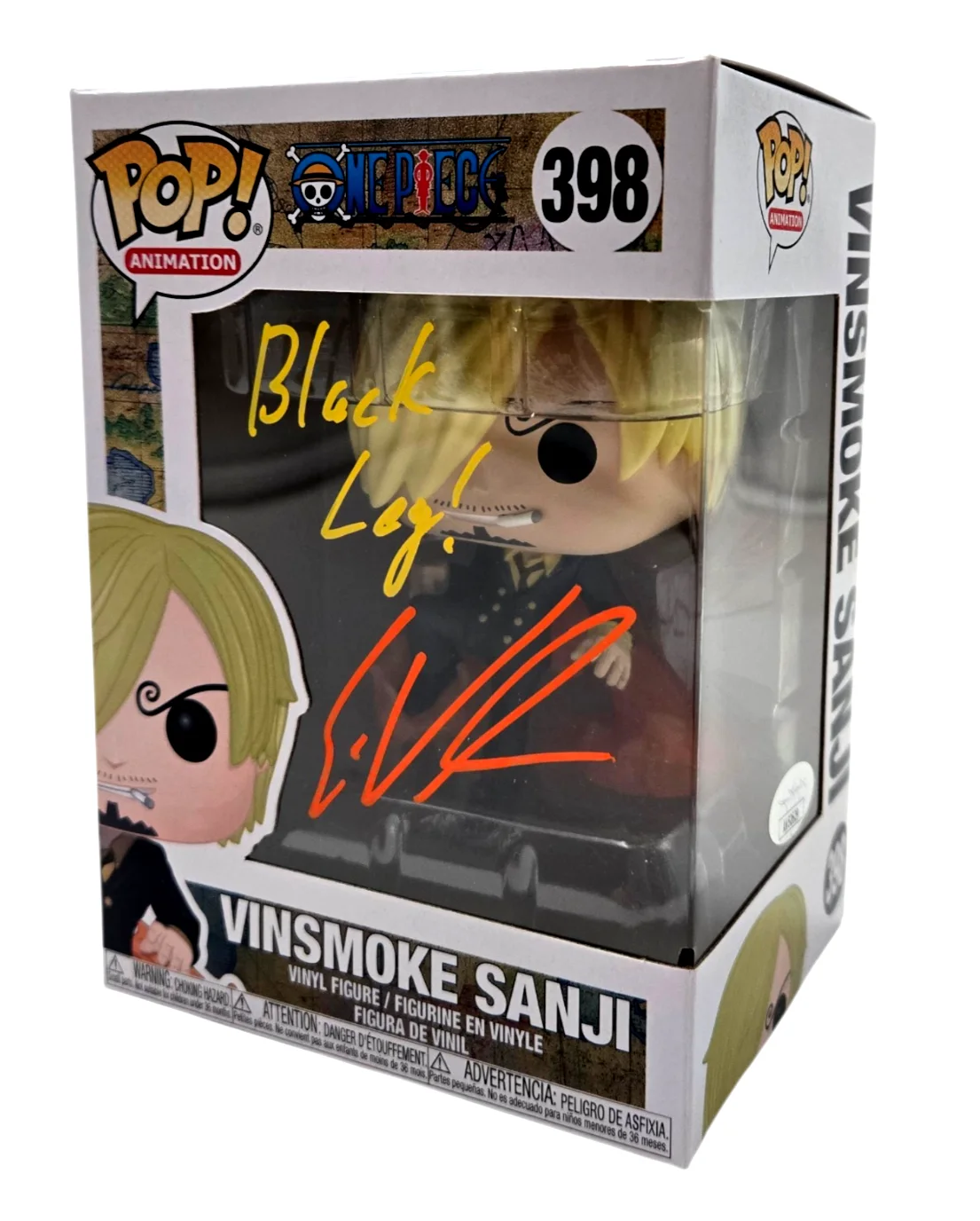 Eric Vale — Eric Vale Autograph Funko One Piece Pop Vinsmoke Sanji Signed Anime JSA COA 629