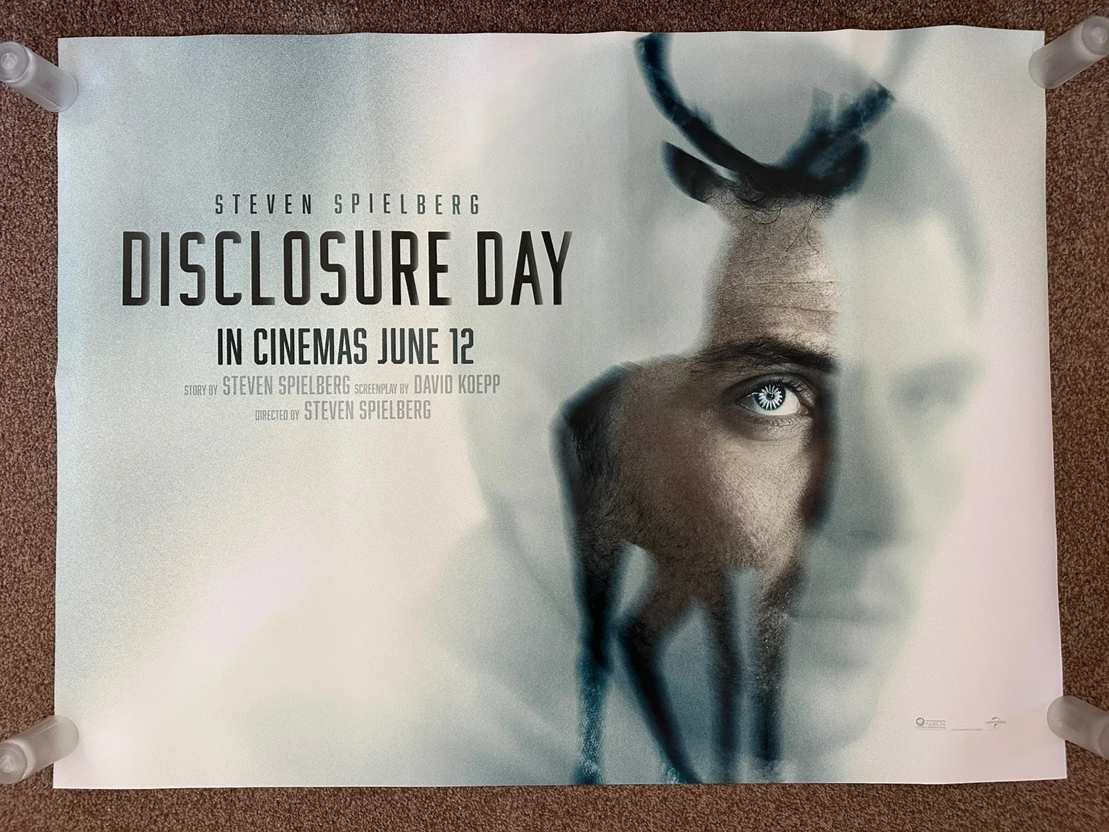 2 x Disclosure Day Original UK Double Sided Cinema Quad Poster, изображение 2