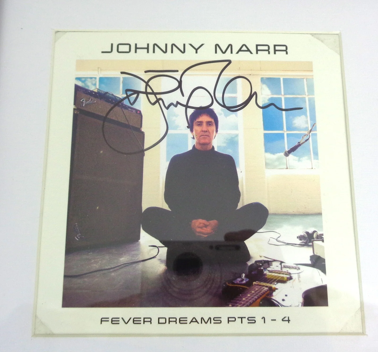 Johnny Marr — Johnny Marr Smiths Signed Autograph Fever Dreams Pts 1-4 CD Framed PSA/DNA COA, image 2