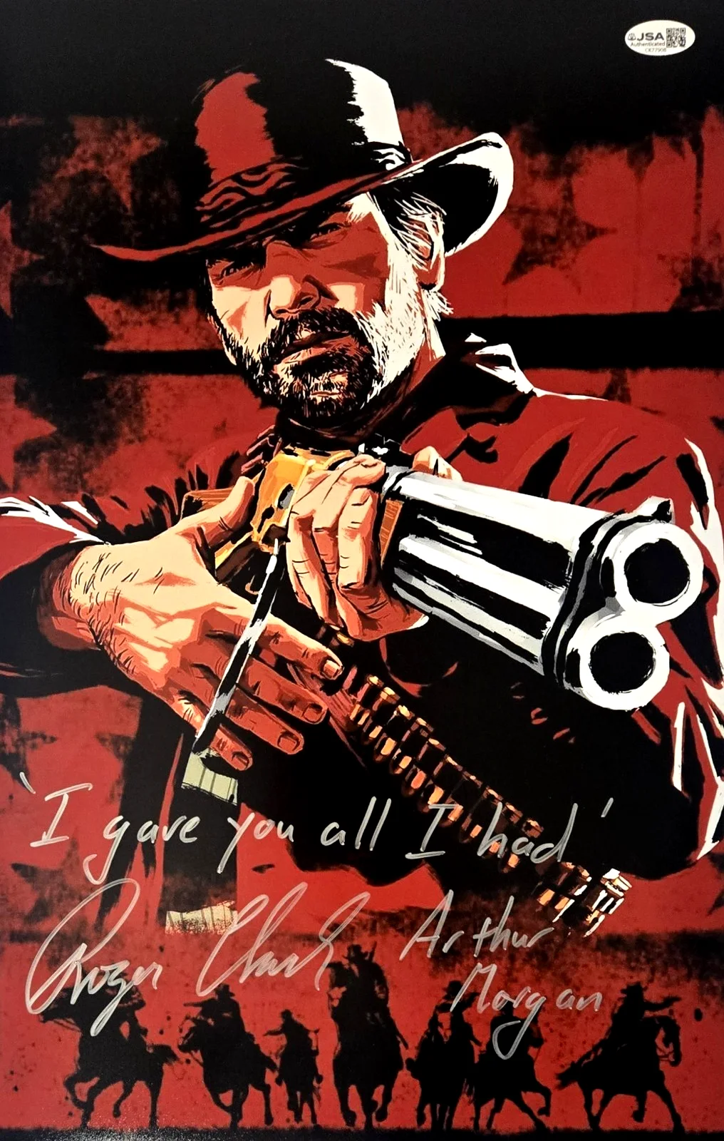 Roger Clark — Roger Clark Signed Photo Red Dead Redemption Arthur Morgan 11x17 JSA COA 908