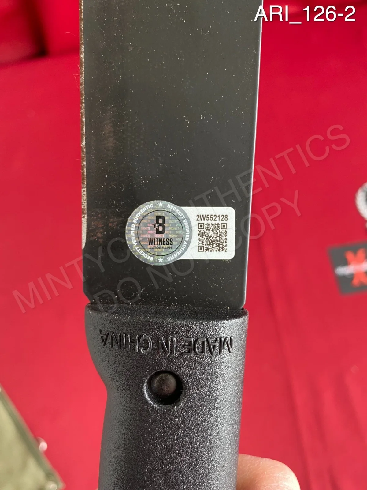 Ari Lehman — Ari Lehman Signed Real 18" Black Machete Friday The 13th Jason Voorhees Beckett, image 2