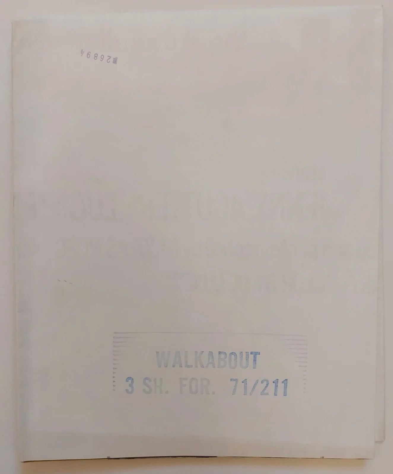 WALKABOUT ORIGINAL U.S 3 SHEET CINEMA MOVIE POSTER 1971 JENNY AGUTTER, изображение 5