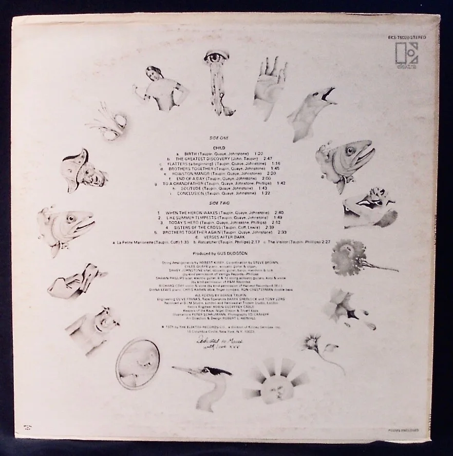 BERNIE TAUPIN~Signed Self Titled Album (Near Mint)~ELEKTRA #EKS-75020~Elton John, изображение 3