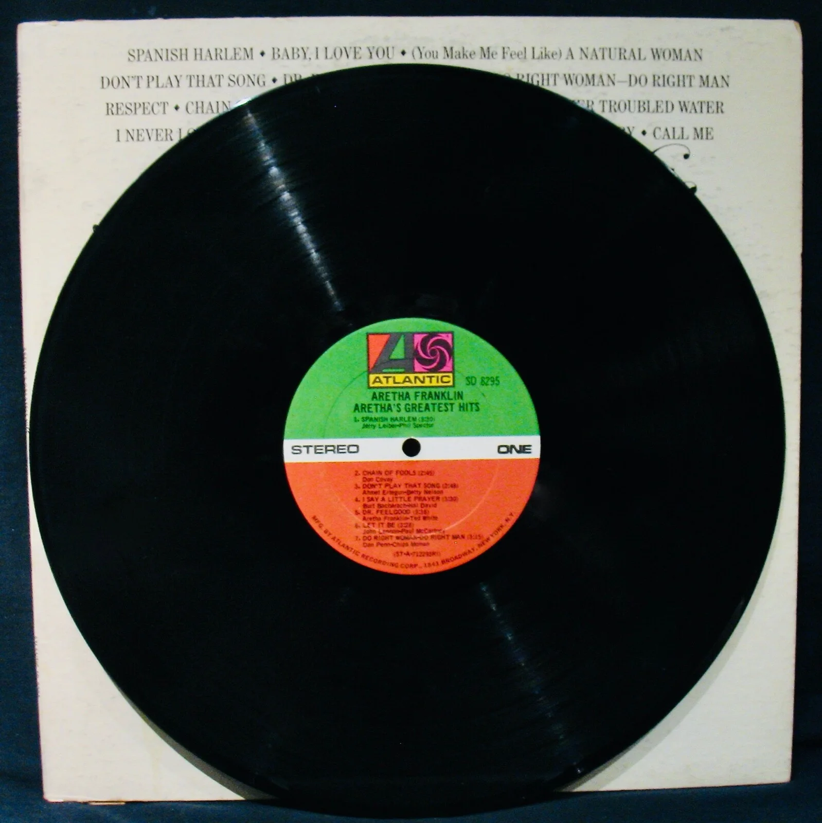 ARETHA FRANKLIN Signed ARETHA'S GREATEST HITS~Queen Of Soul~Chain Of Fools, изображение 2