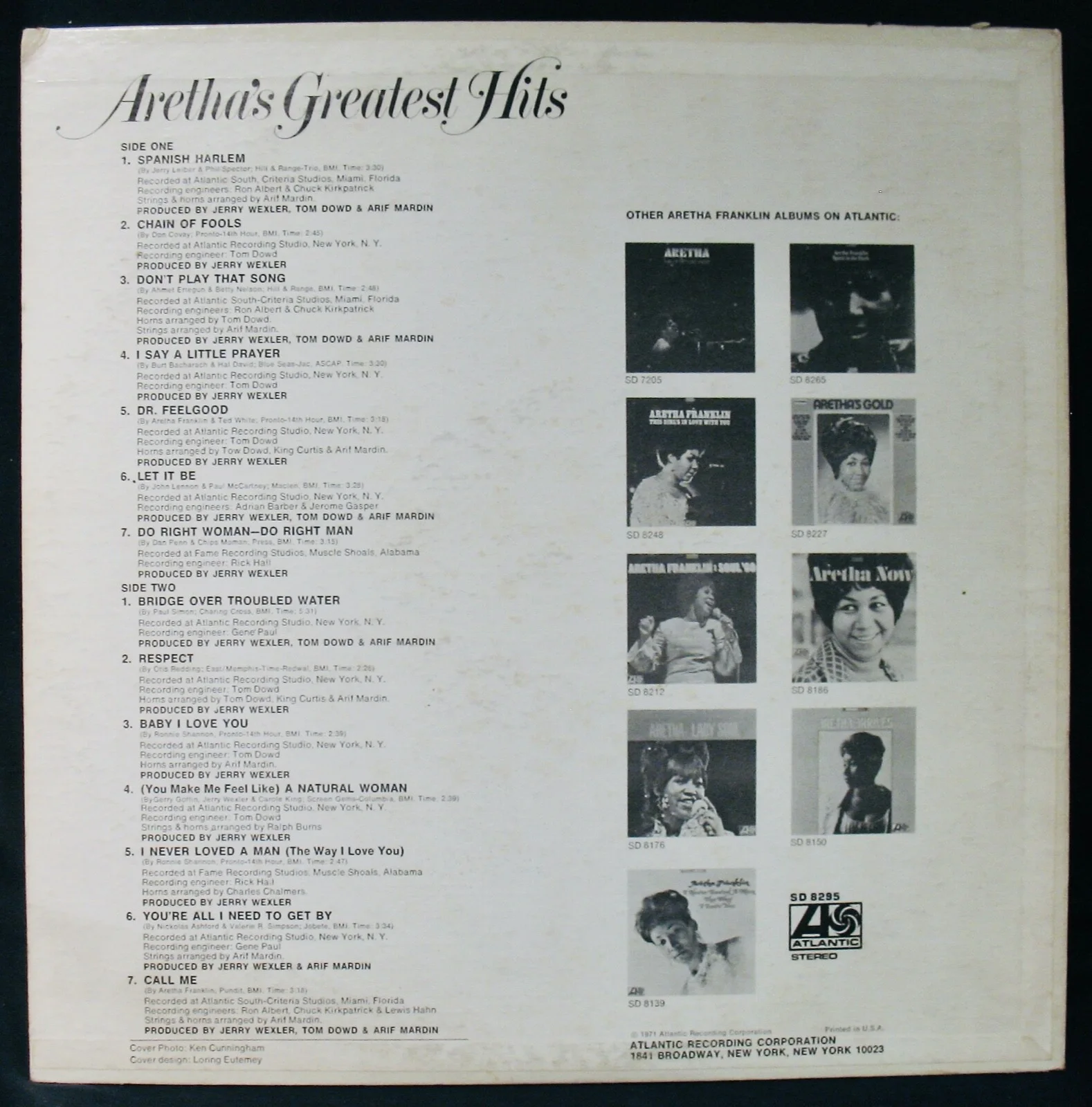 ARETHA FRANKLIN Signed ARETHA'S GREATEST HITS~Queen Of Soul~Chain Of Fools, изображение 3