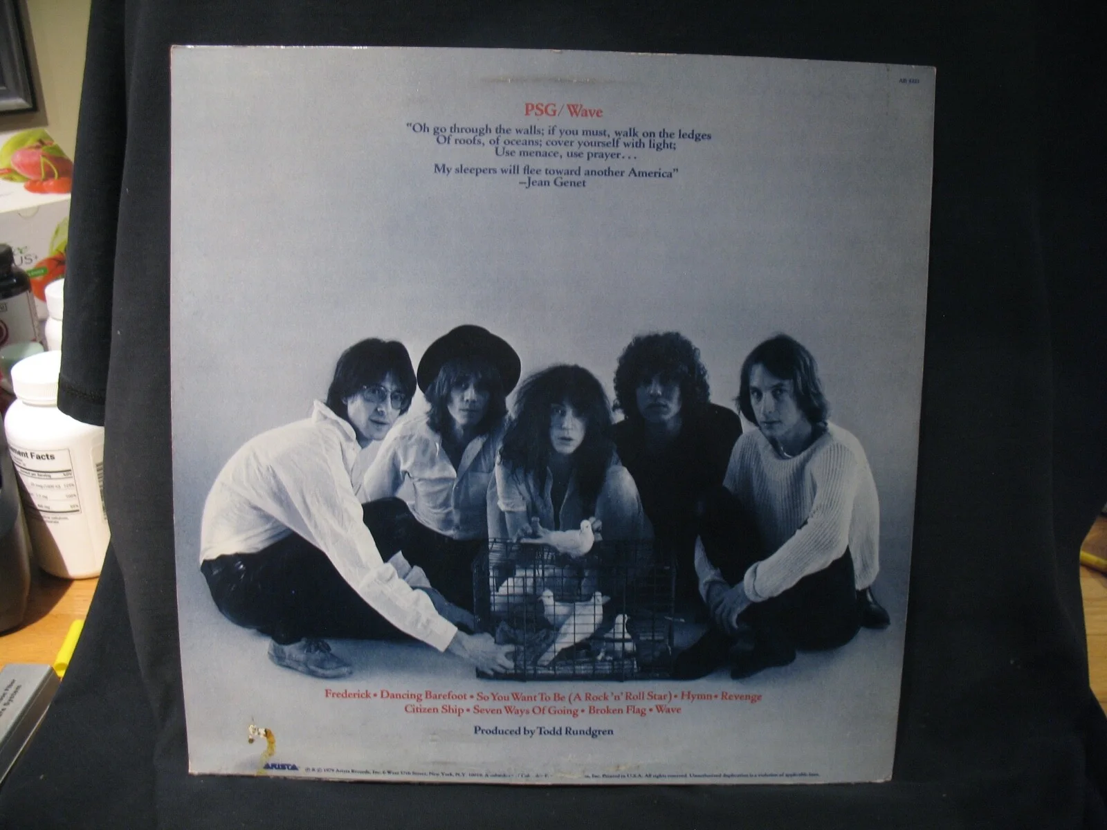 PATTI SMITH~Signed WAVE Album~Punk Rock Priestess~Near Mint Vinyl With Poster!, изображение 5