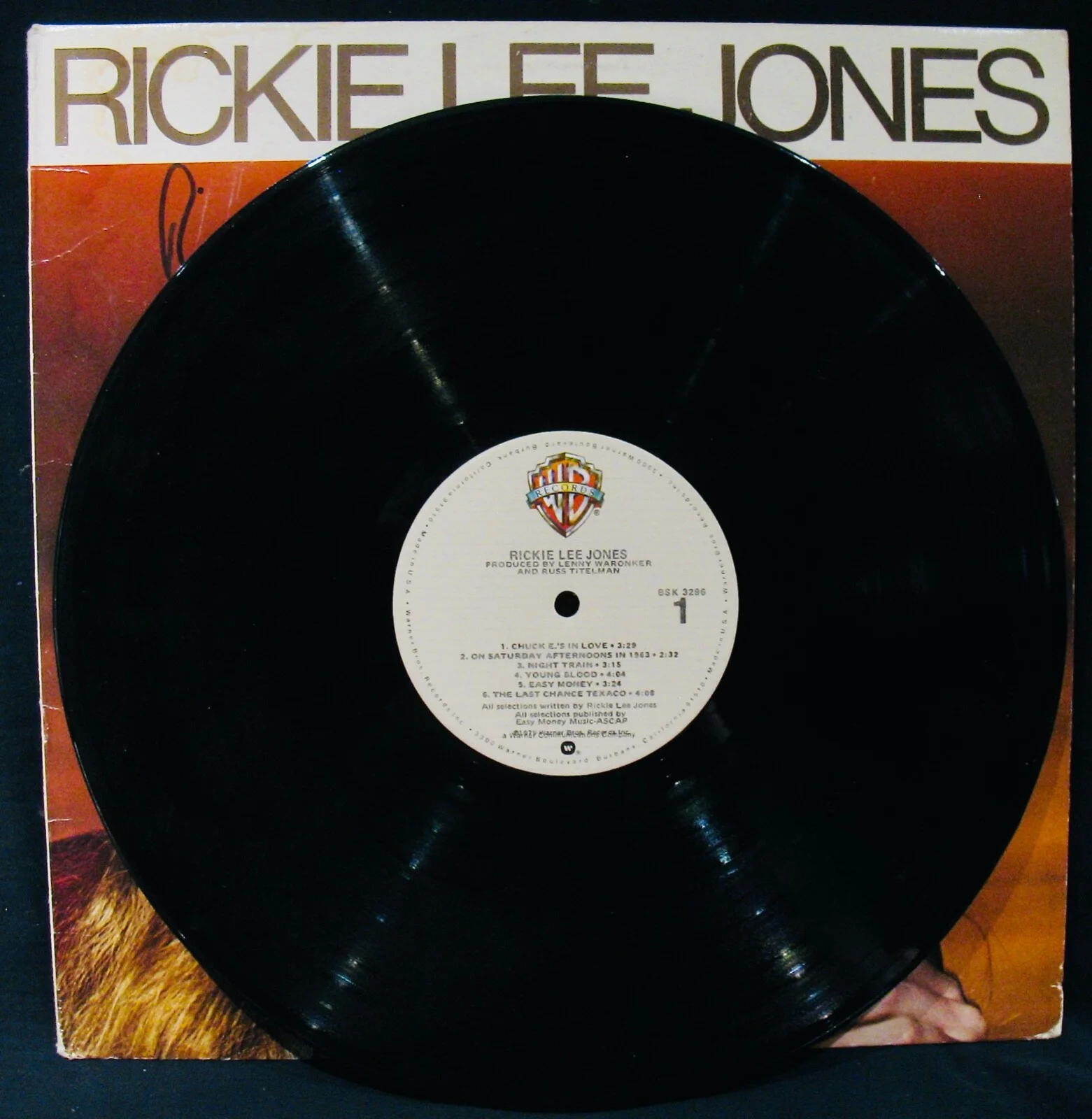 RICKIE LEE JONES~Signed Self Titled Album~Chuck E.'s in Love, image 2