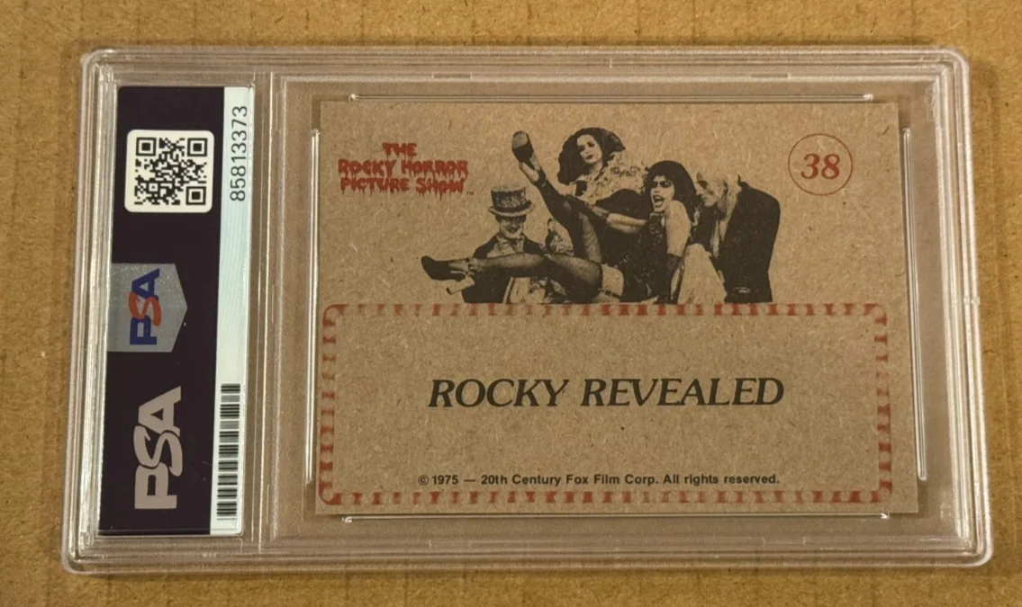 PETER HINWOOD — PETER HINWOOD SIGNED 1980 ROCKY HORROR PICTURE SHOW CARD PSA/DNA HAND SIGNED #2, изображение 2