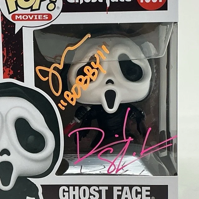 Dave Sheridan & Jon Abrahams Autographed Scary Movie Ghost Face Funko Pop JSA, изображение 2