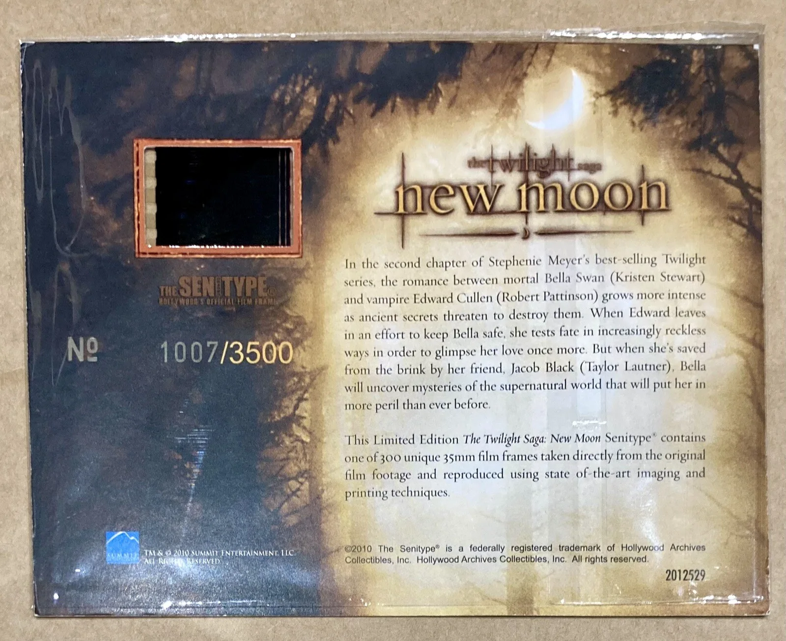 The Twilight Saga ~ New Moon ~ Senitype Film Cell ~ 1007/3500 ~ Jacob Black, изображение 2