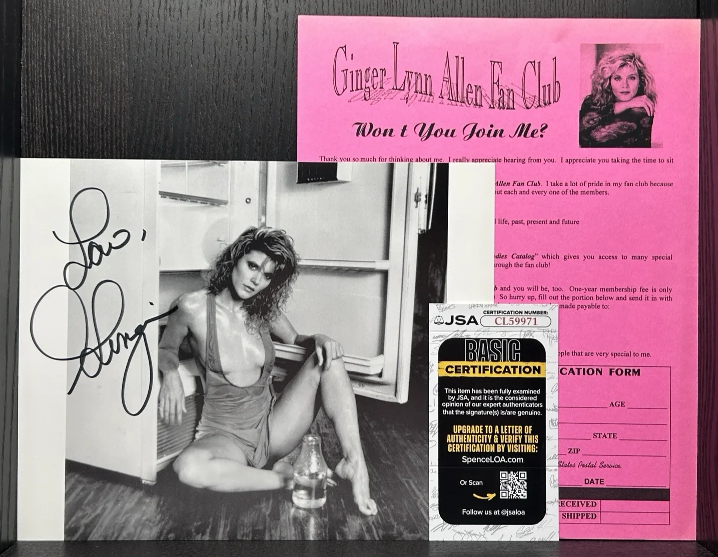 Ginger Lynn Allen — GINGER LYNN ALLEN SIGNED 8x10 PHOTO Original Autograph JSA Adult Actress Model