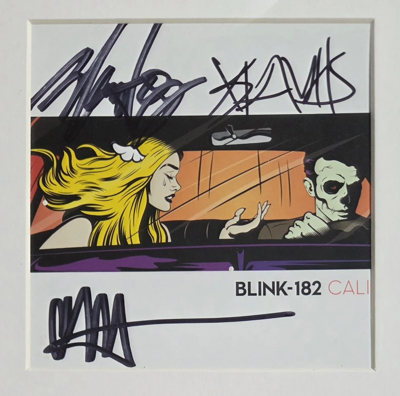 BLINK 182 AUTOGRAPHED BECKETT LOA BAS CD HOPPUS DISPLAY SIGNED BAND PRESENT GIFT, image 3