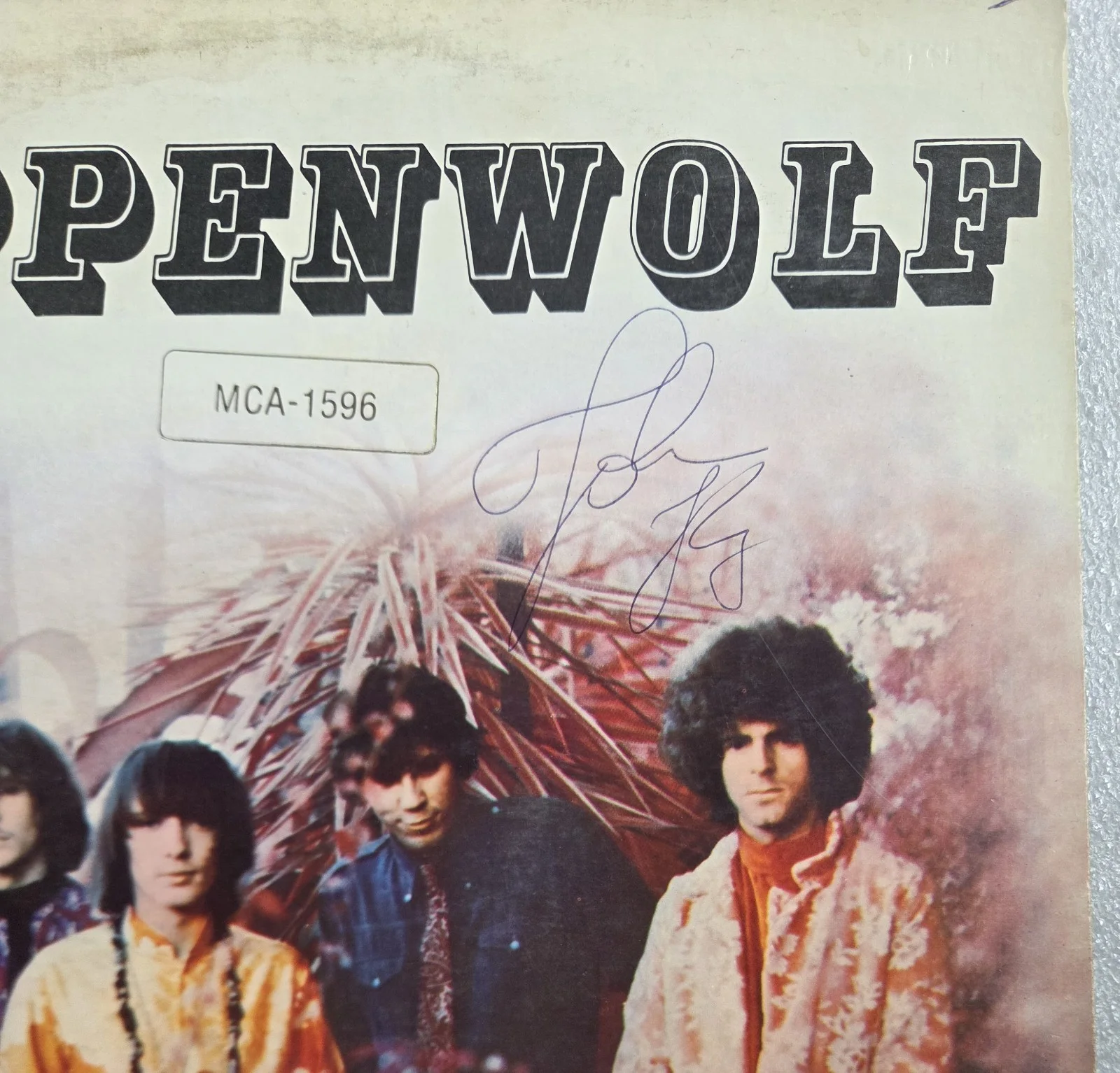 JOHN KAY AUTOGRAPHED RECORD BECKETT BAS COA SIGNED STEPPENWOLF BORN TO BE WILD, изображение 2