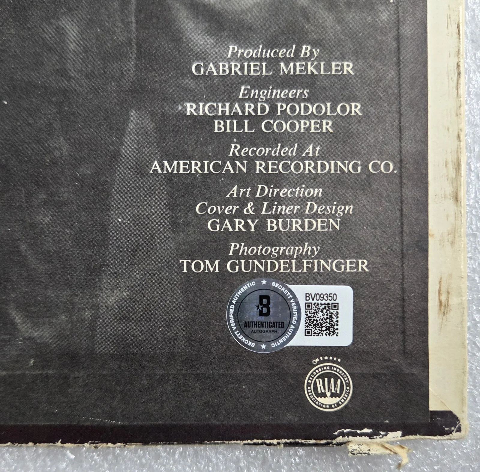 JOHN KAY AUTOGRAPHED RECORD BECKETT BAS COA SIGNED STEPPENWOLF BORN TO BE WILD, изображение 5