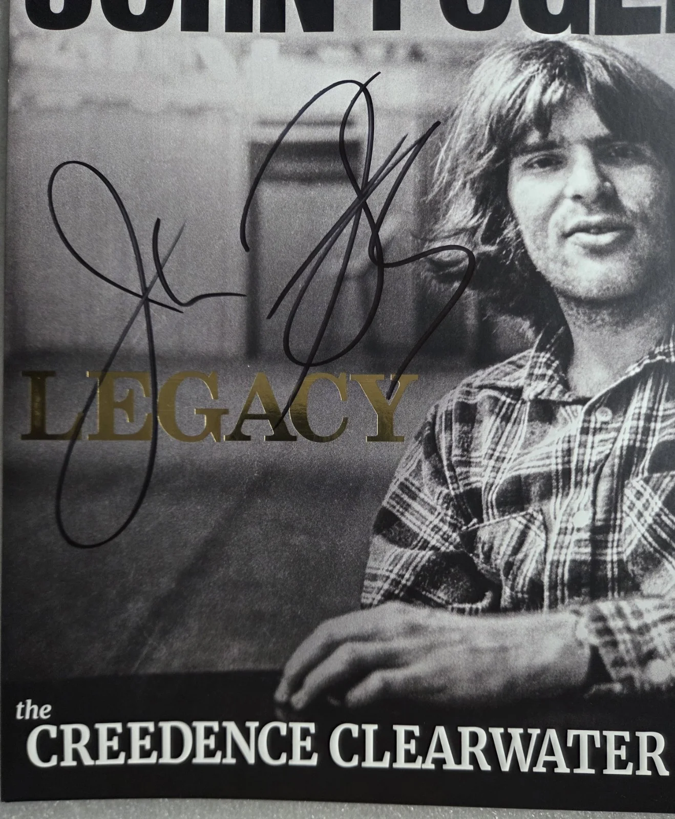 JOHN FOGERTY AUTOGRAPHED COVER BECKETT BAS COA W/ NEW RECORD SIGNED LEGACY CCR, image 4