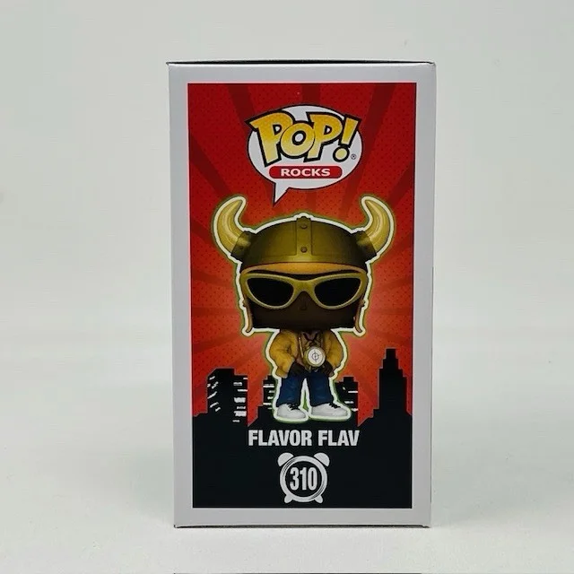 Flavor Flav Autographed Rapper Public Enemy Funko Pop Rocks #310 JSA Witness, изображение 3