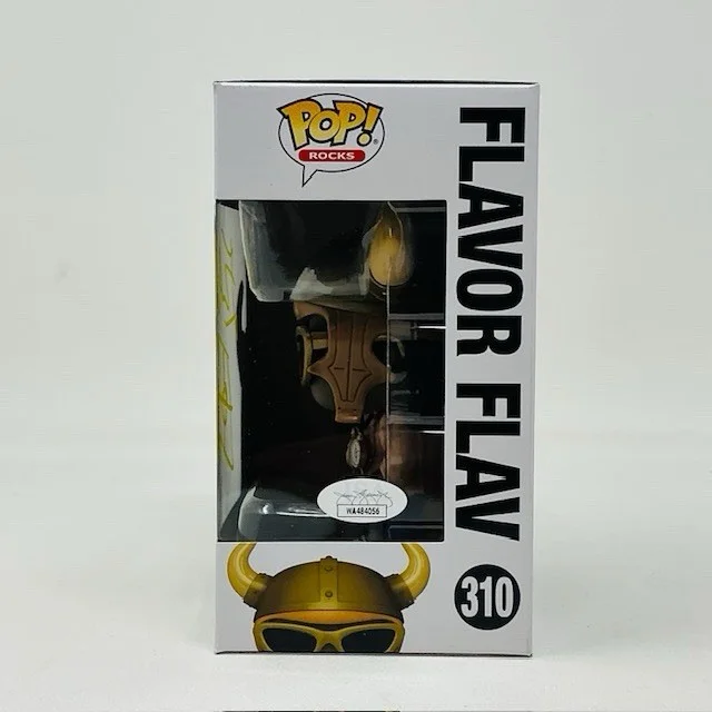 Flavor Flav Autographed Rapper Public Enemy Funko Pop Rocks #310 JSA Witness, изображение 5