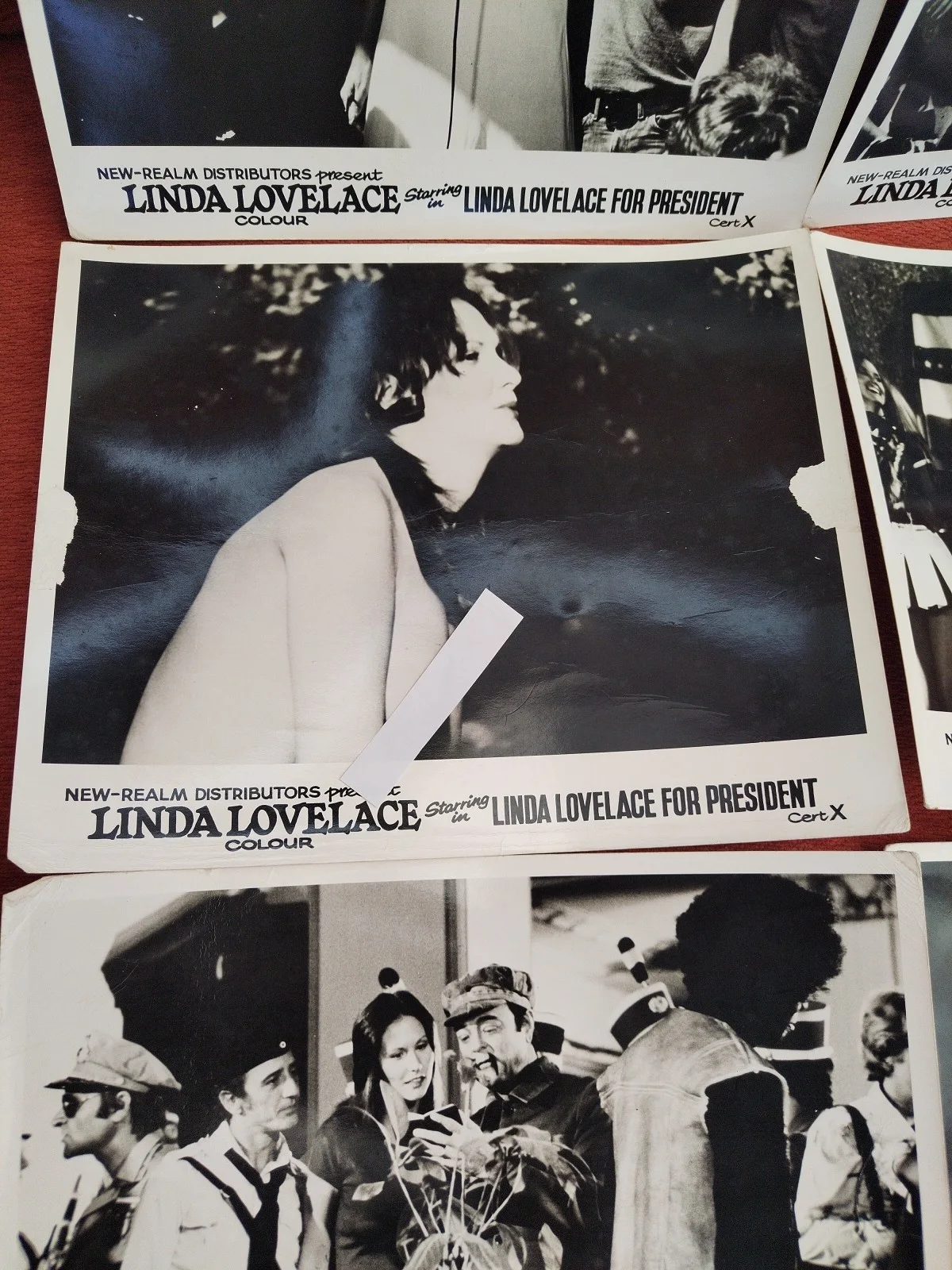 Linda Lovelace For President / 1975 / Full Original UK Lobby Card Set 8x Cards, изображение 4