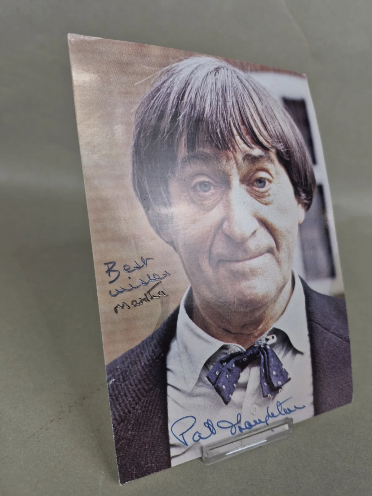 Patrick Troughton AUTOGRAPHED DOCTOR WHO Postcard BBC TV Show Official Signed, изображение 2