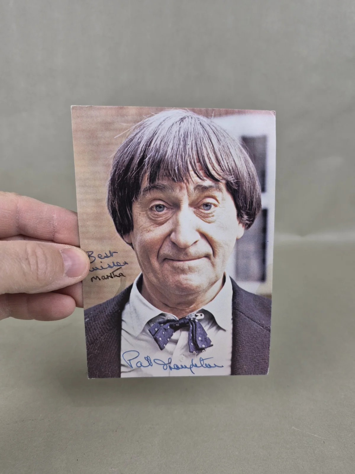 Patrick Troughton AUTOGRAPHED DOCTOR WHO Postcard BBC TV Show Official Signed, изображение 3