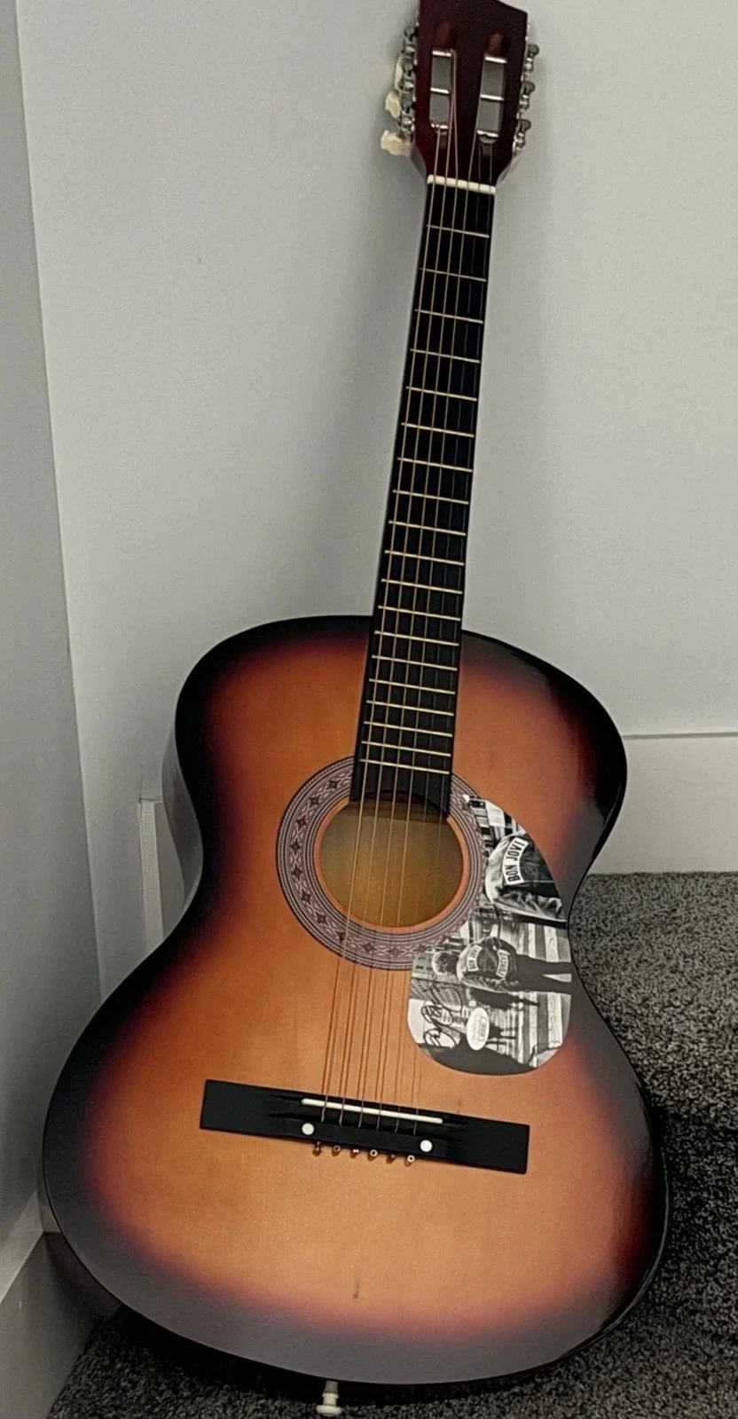Jon Bon Jovi — Bon Jovi Signed Guitar COA Jon Bon Jovi Autograph JSA Hologram Auto VHTF, image 2