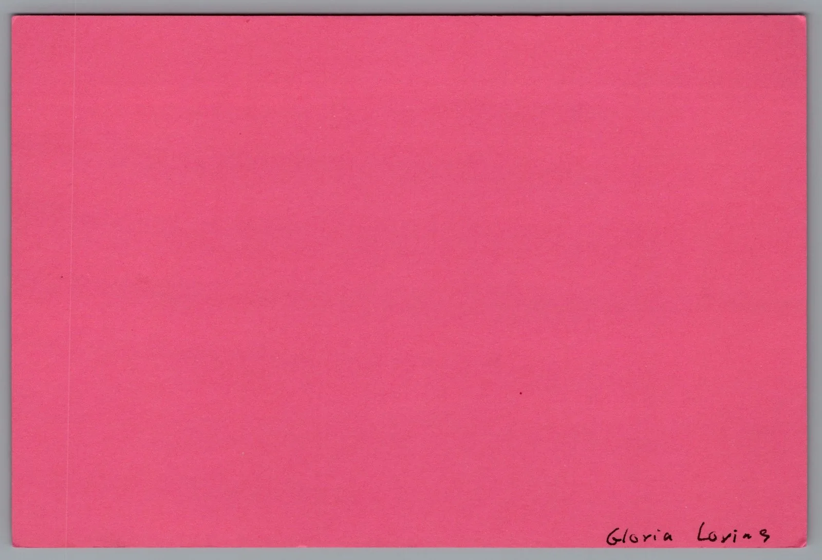 Gloria Loring — Gloria Loring Signed 4x6 Index Card Days Of Our Lives Autographed, изображение 2