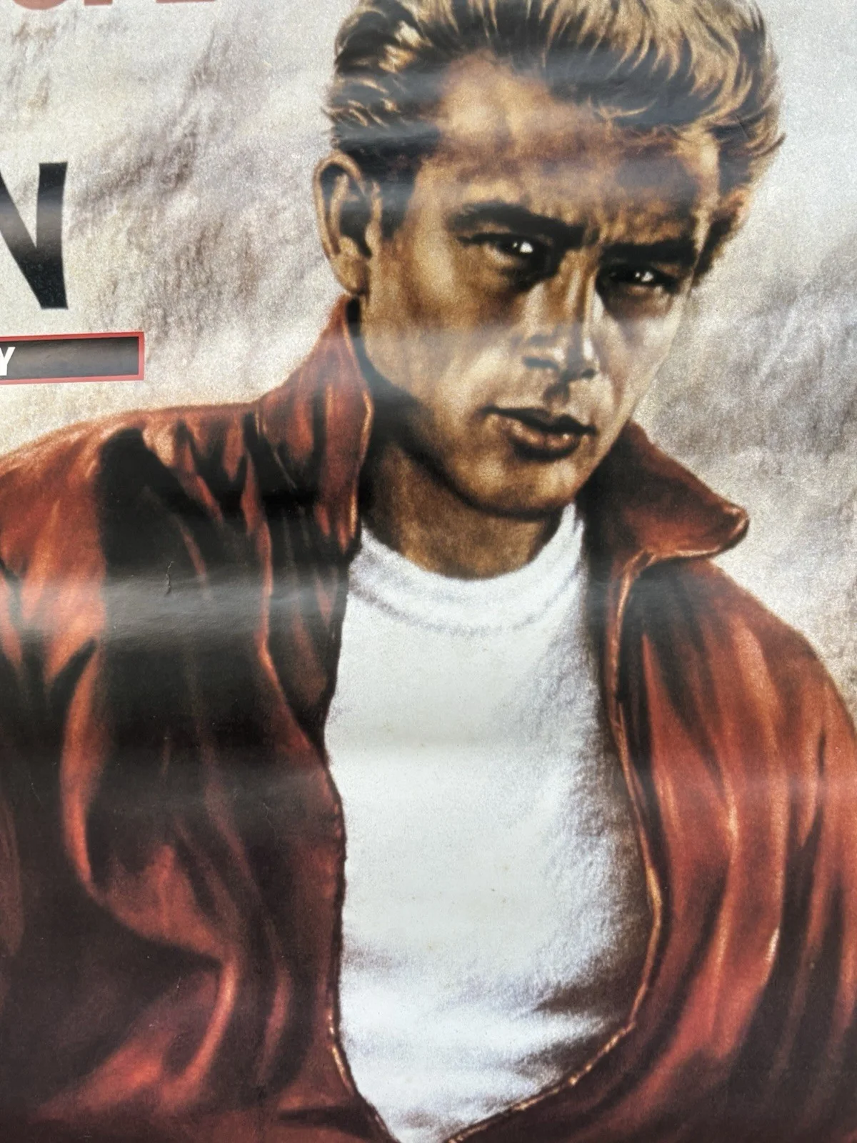 James Dean Rebel Without A Cause Warner Bros Re-Release 90s UK Quad Film Poster, изображение 4