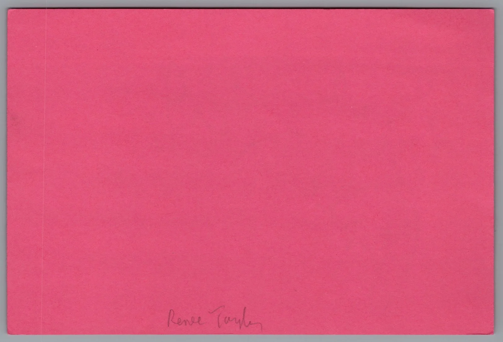 Renee Taylor — Renee Taylor Signed 4x6 Index Card The Nanny Autographed, изображение 2