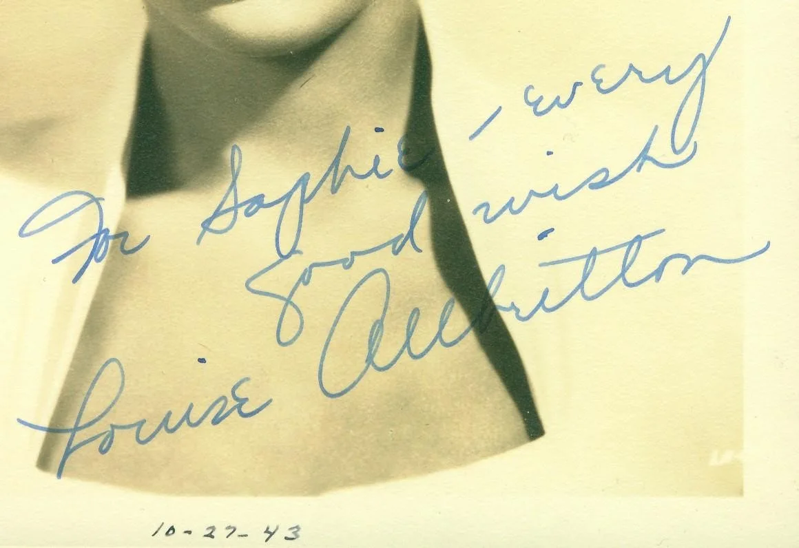 Louise Allbritton — MP0556, Original Signed/Autograph of Louise Allbritton, Movies, Radio and TV, изображение 2