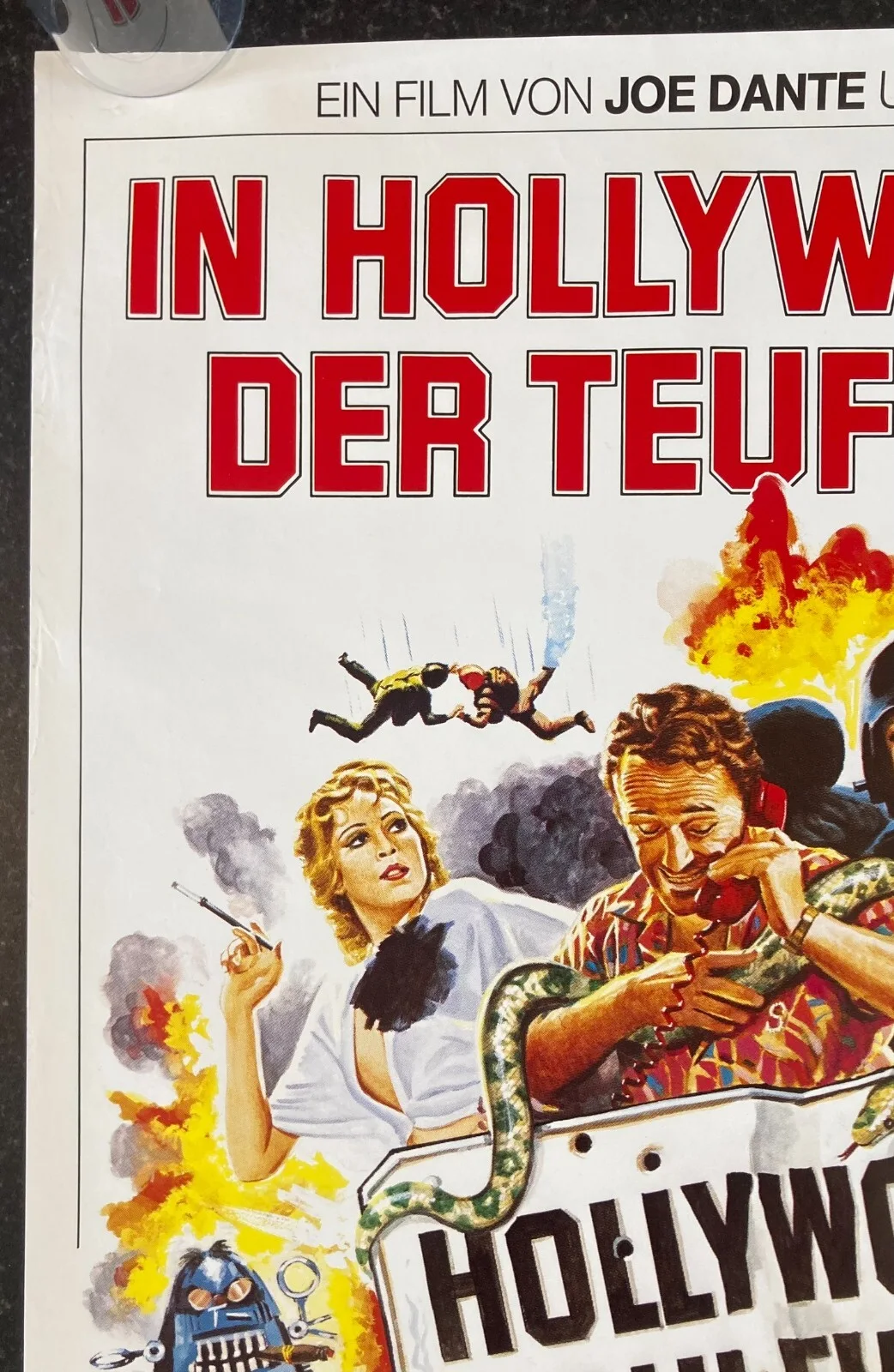 HOLLYWOOD BOULEVARD 1976 Original Cinema GERMAN A1 Movie POSTER ROLLED Chantrell, изображение 4