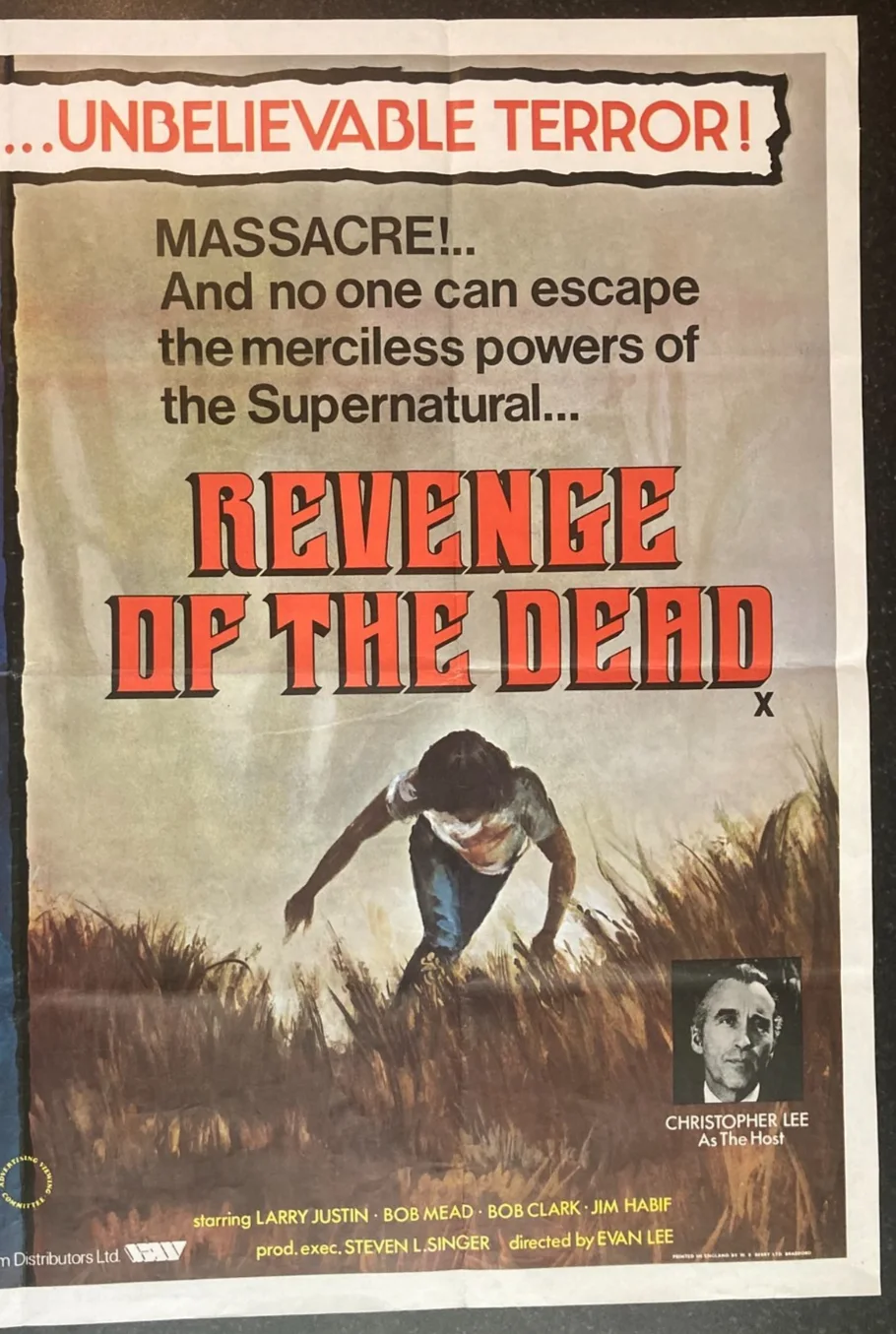 THE TERROR OF DR CHANEY & REVENGE OF THE DEAD (1977) D/Bill UK Quad Movie POSTER, изображение 4