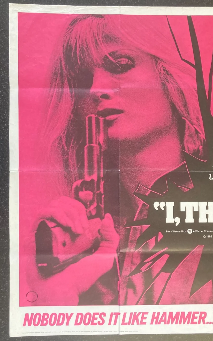 I, THE JURY 1982 (V2) Original Cinema UK Quad Movie POSTER Mickey Spillane, изображение 4