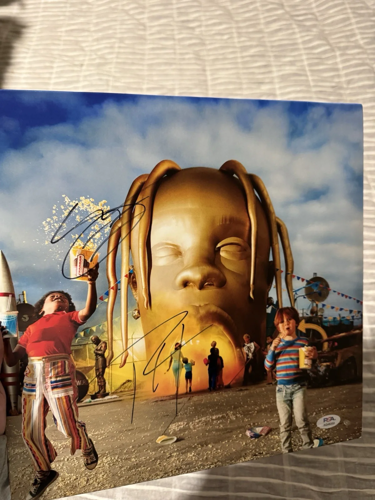 TRAVIS SCOTT SIGNED VINYL LP ALBUM ASTROWORLD PSA COA AUTHENTIC AUTOGRAPH RAPPER, image 2