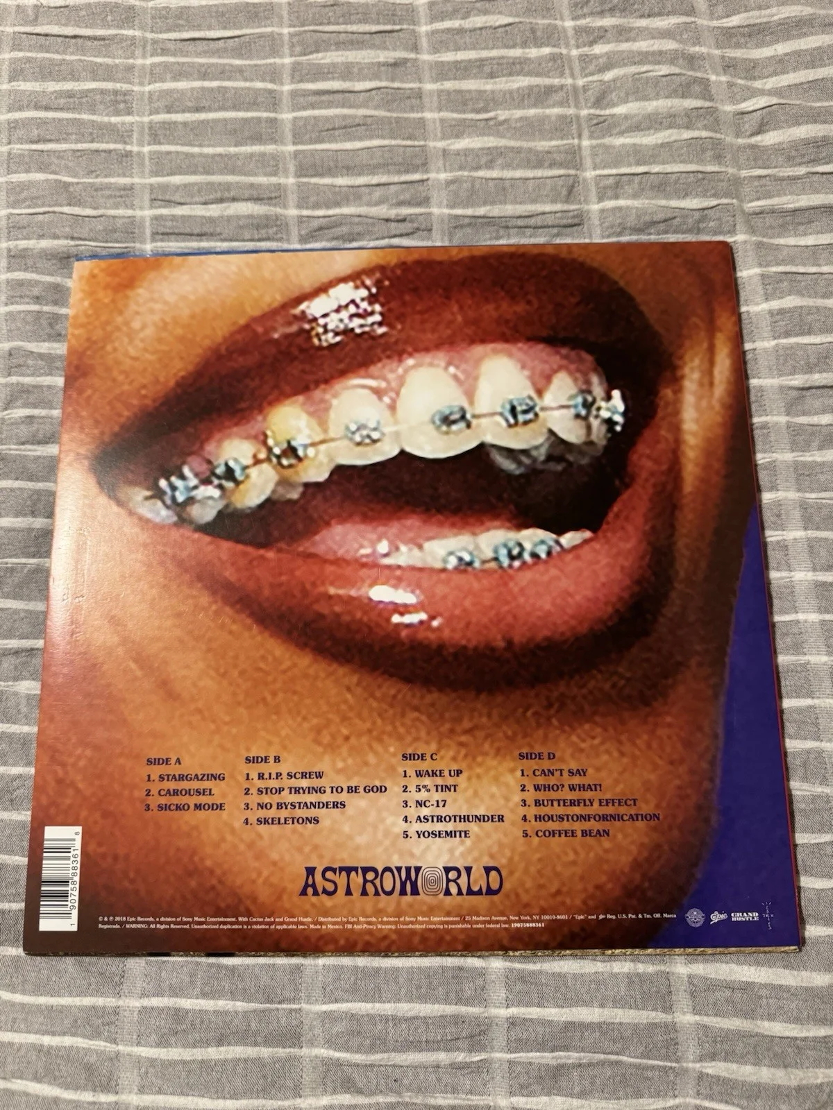 TRAVIS SCOTT SIGNED VINYL LP ALBUM ASTROWORLD PSA COA AUTHENTIC AUTOGRAPH RAPPER, image 4