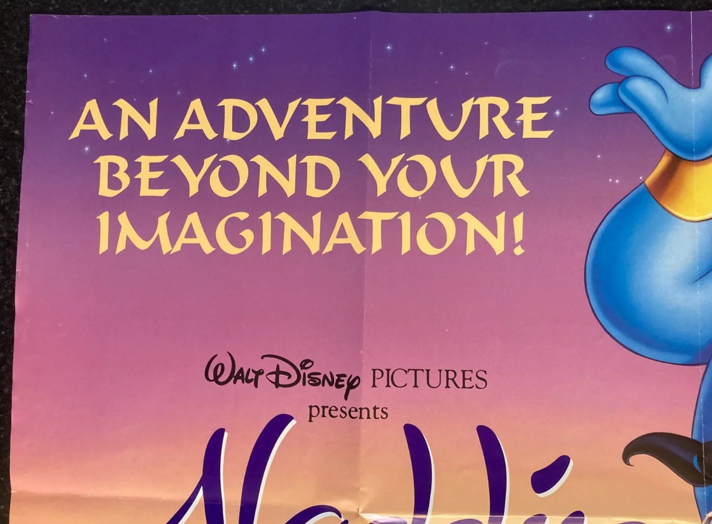 ALADDIN 1992 Original Cinema UK Quad Movie POSTER Disney Classic, изображение 5