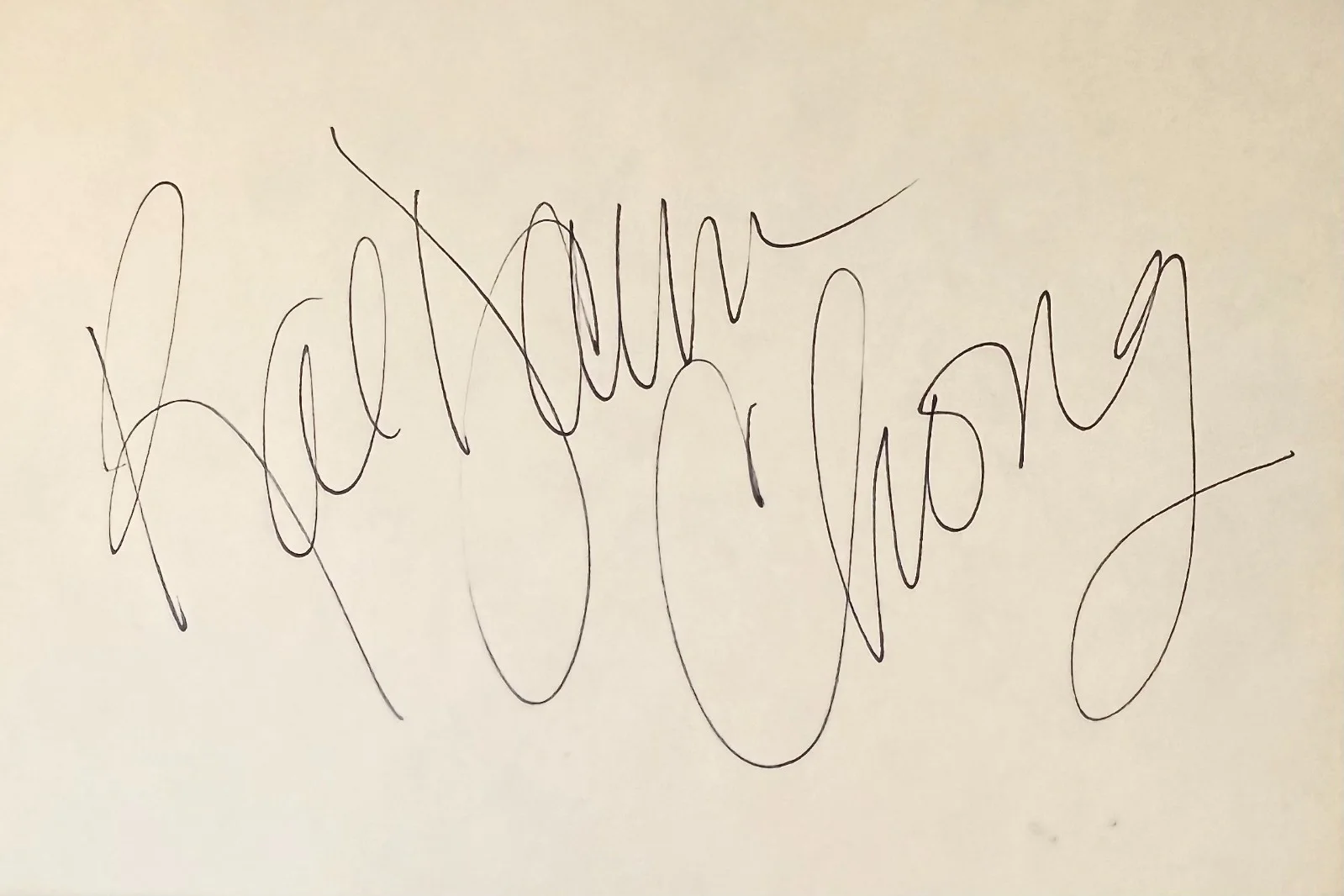 Rae Dawn Chong — RAE DAWN CHONG Signed Autographed 4"x 6" INDEX CARD The Color Purple COMMANDO