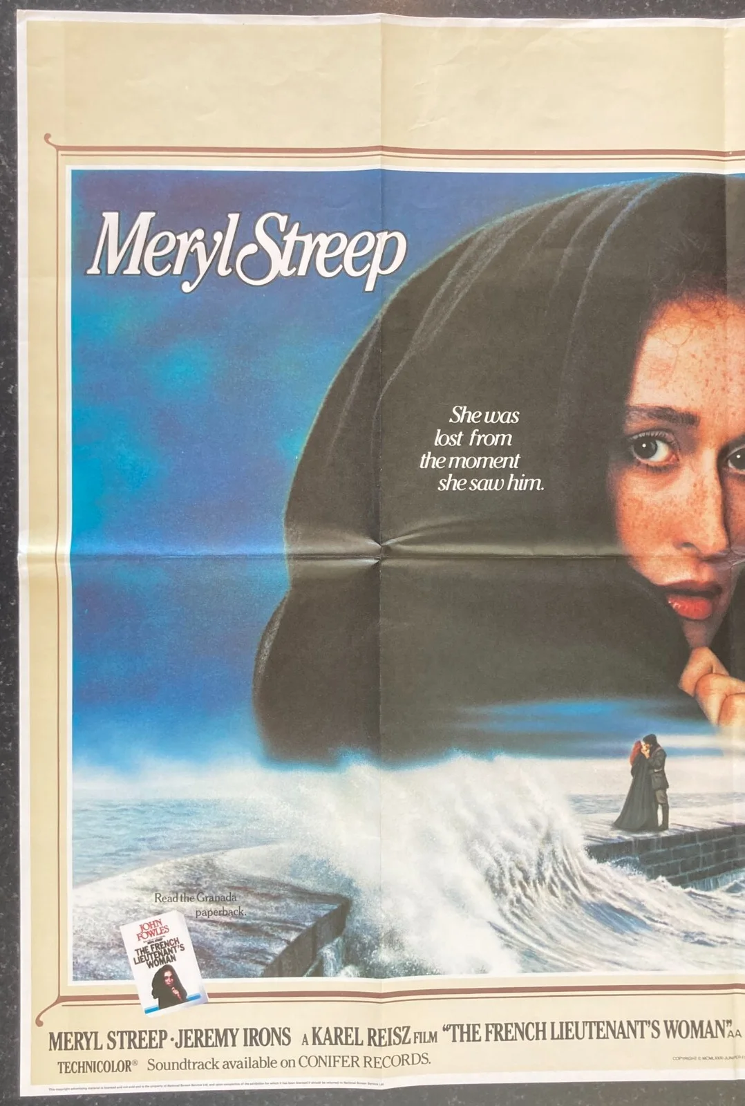 THE FRENCH LIEUTENANT'S WOMAN 1981 Original Cinema UK Quad Movie POSTER Streep, изображение 4