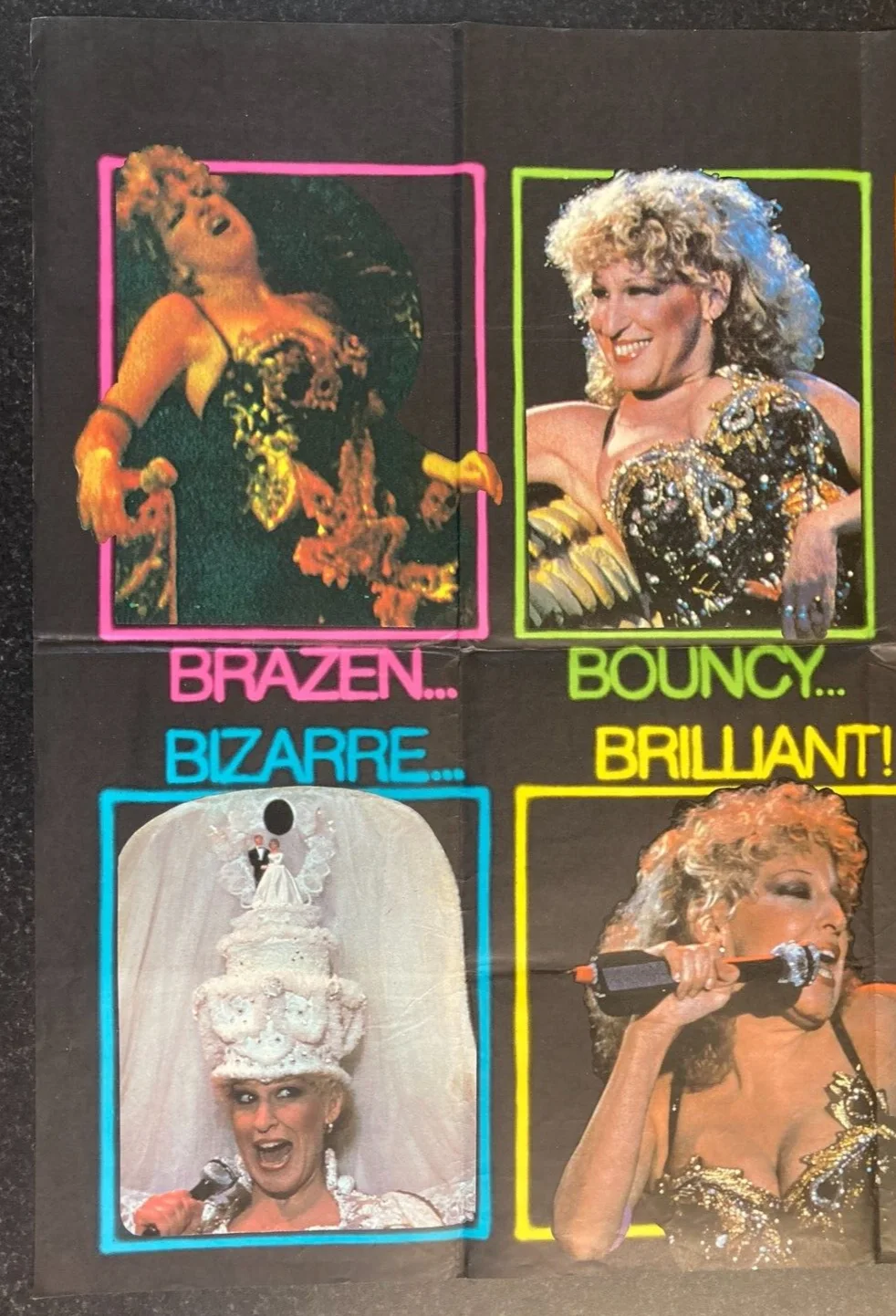 DIVINE MADNESS 1980 Original Cinema UK Quad Movie POSTER Bette Midler, изображение 3
