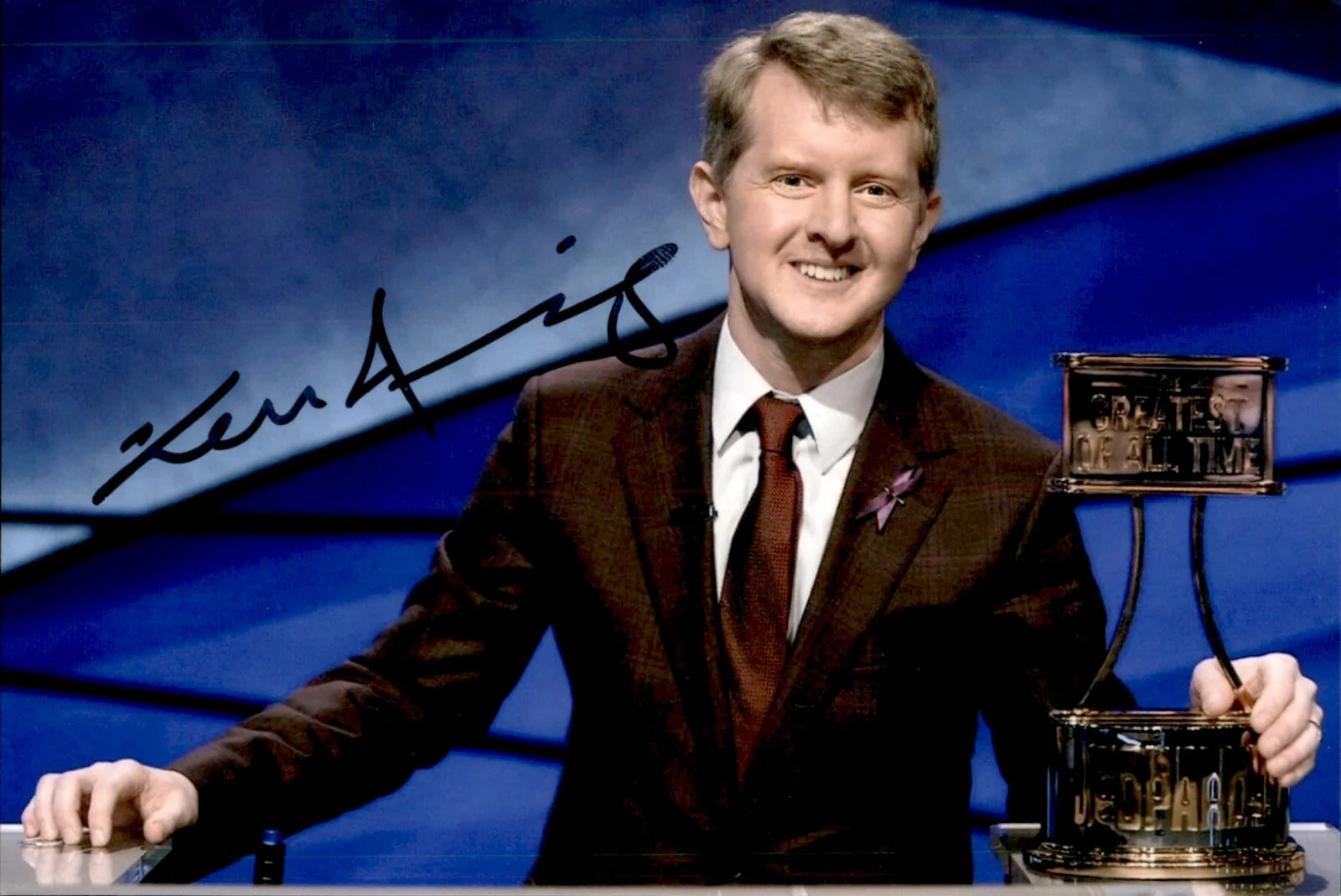 Ken Jennings — Ken Jennings Signed Autographed 4x6 Photo Jeopardy / Host / Player #4