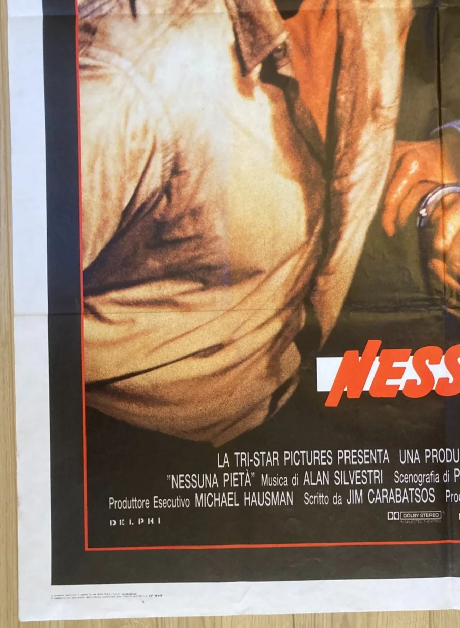 NO MERCY 1986 Original Cinema ITALIAN 2 Fogli Movie POSTER 39x55in Gere Basinger, изображение 4