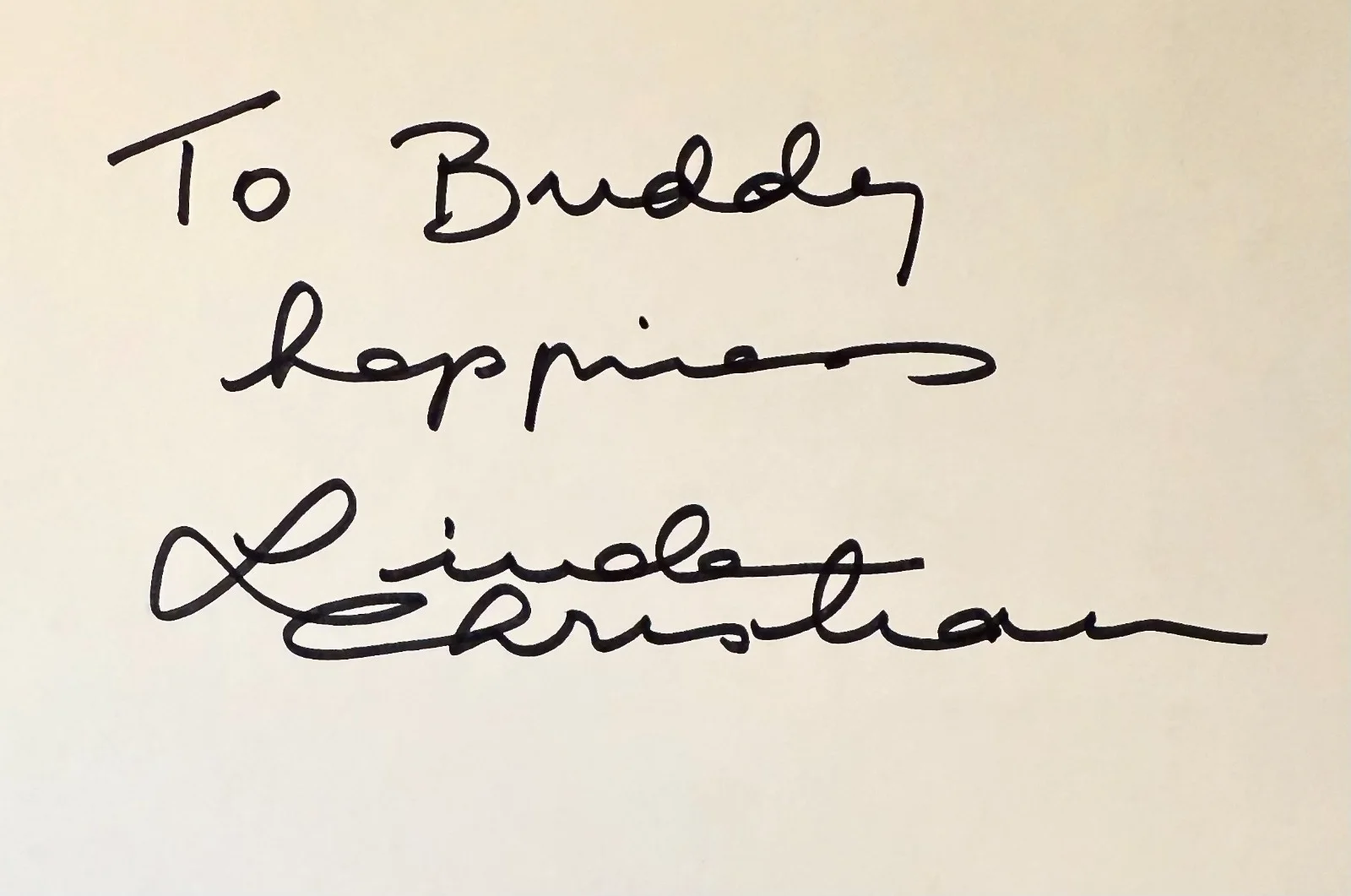 Linda Christian — LINDA CHRISTIAN Signed Autographed 4x6 INDEX CARD The Devil's Hand Casino Royale, image 3