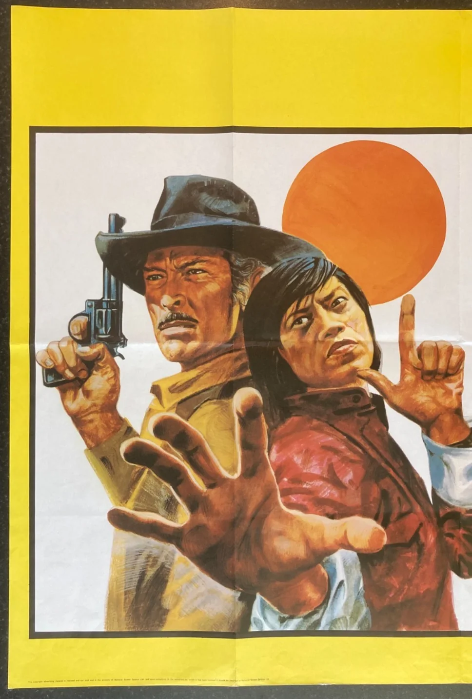BLOOD MONEY 1974 Original Cinema UK Quad Movie POSTER Lee Van Cleef, изображение 3
