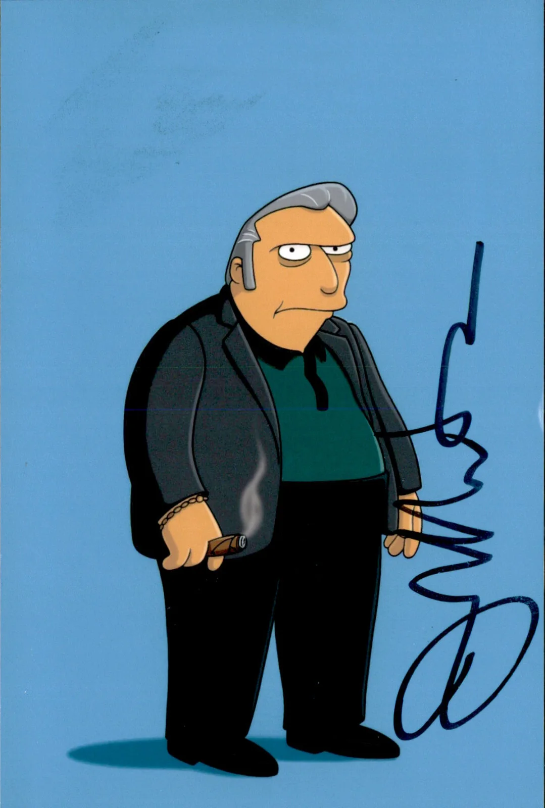 Joe Mantegna — Joe Mantegna Signed Autographed 4x6 Photo The Simpsons