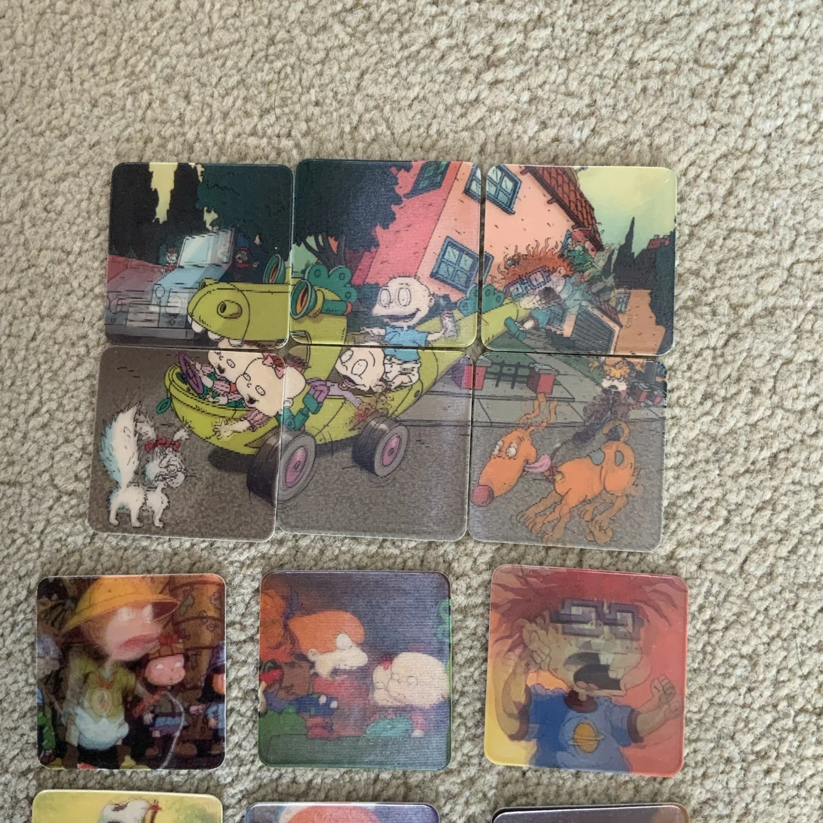 Set Of 18 Collectable Skips Rugrats Movie Lenticular Cards 1998, изображение 2