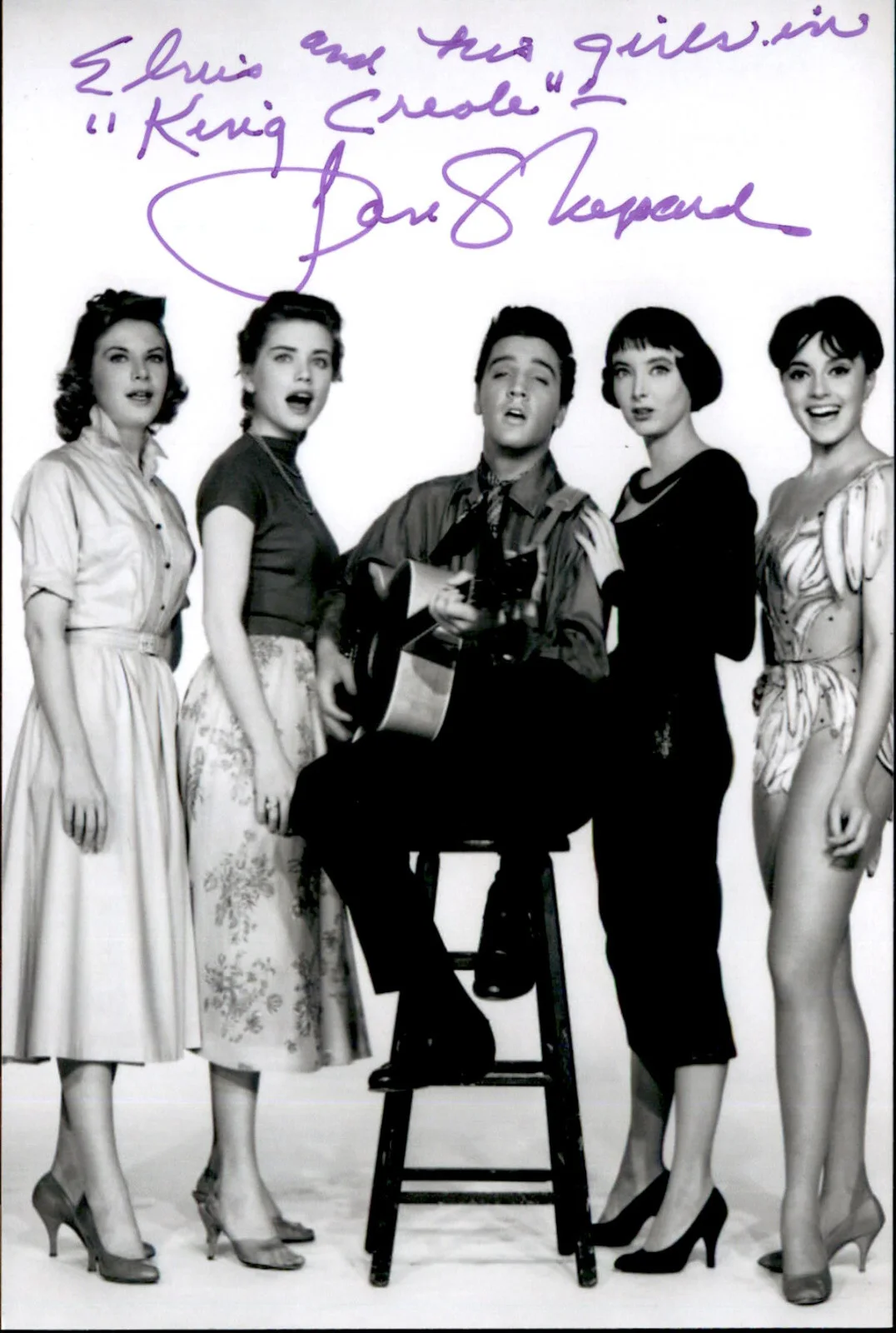 Jan Shepard — Jan Shepard Signed Autographed 4x6 Photo Actress / King Creole Elvis Presley #4