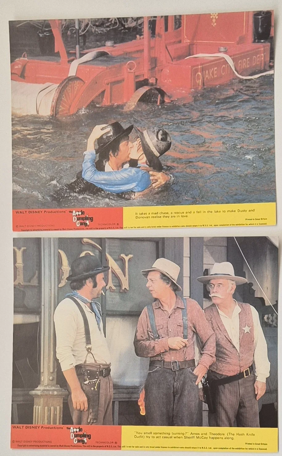 Lobby Card Set 10x8 - 1975 Walt Disney's The Apple Dumpling Gang - Bill Bixby, изображение 2