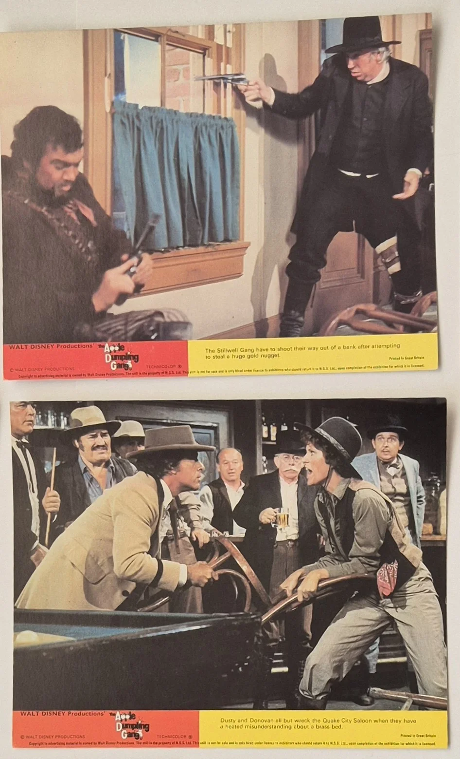 Lobby Card Set 10x8 - 1975 Walt Disney's The Apple Dumpling Gang - Bill Bixby, изображение 3