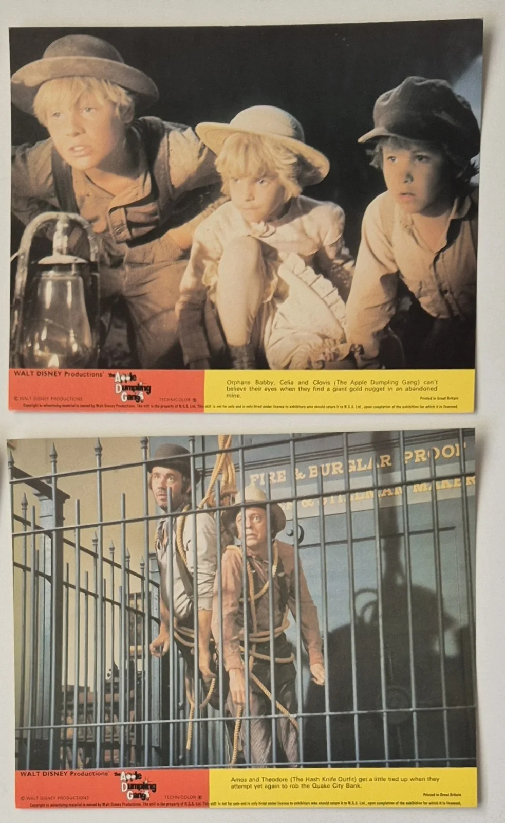 Lobby Card Set 10x8 - 1975 Walt Disney's The Apple Dumpling Gang - Bill Bixby, изображение 4