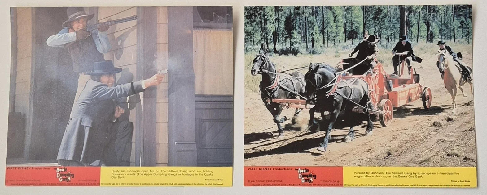 Lobby Card Set 10x8 - 1975 Walt Disney's The Apple Dumpling Gang - Bill Bixby, изображение 5