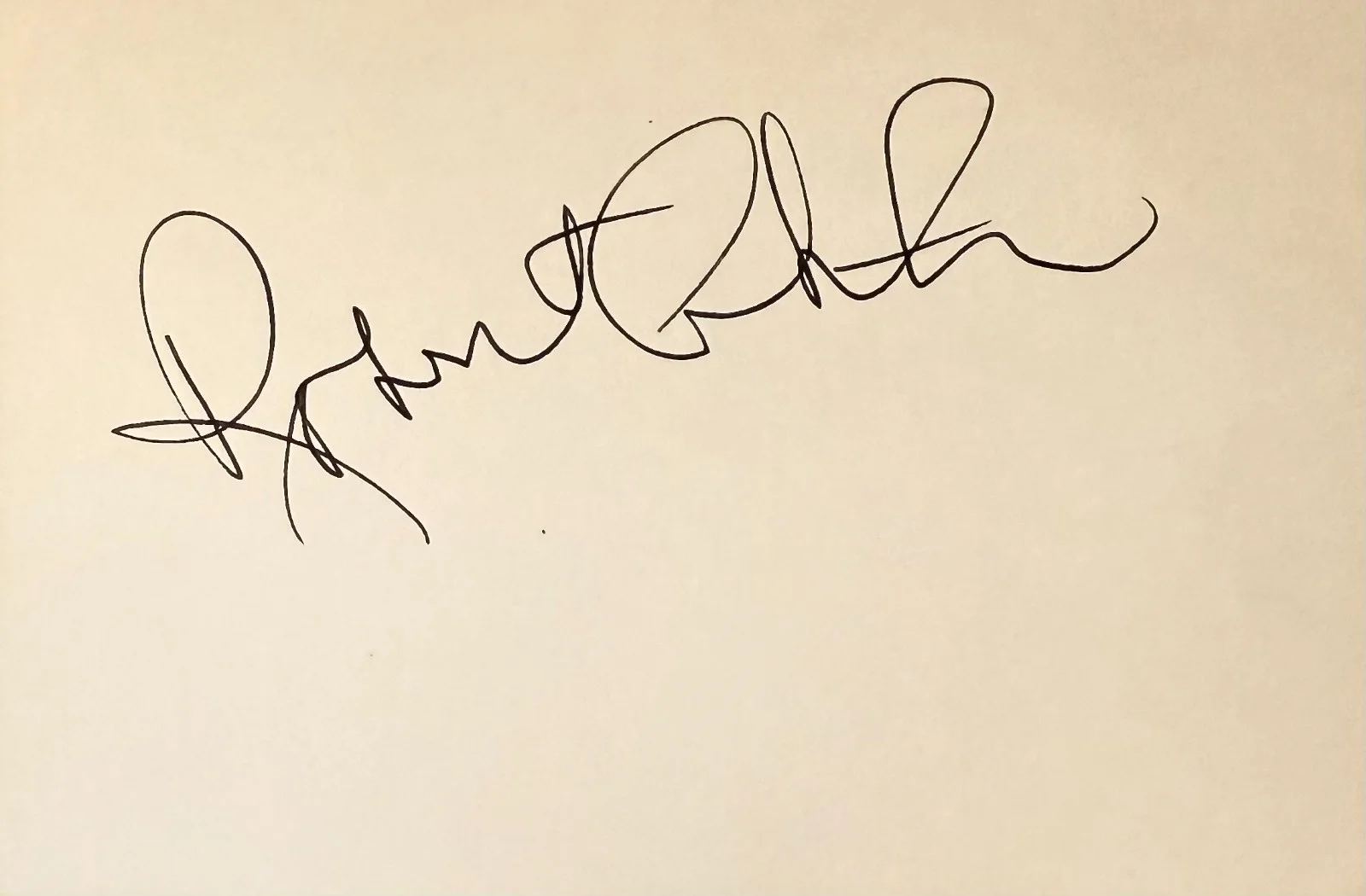 Robert Christopher — ROBERT CHRISTOPHER Signed Autographed 4"x 6" INDEX CARD FRANKENSTEIN ISLAND, image 3